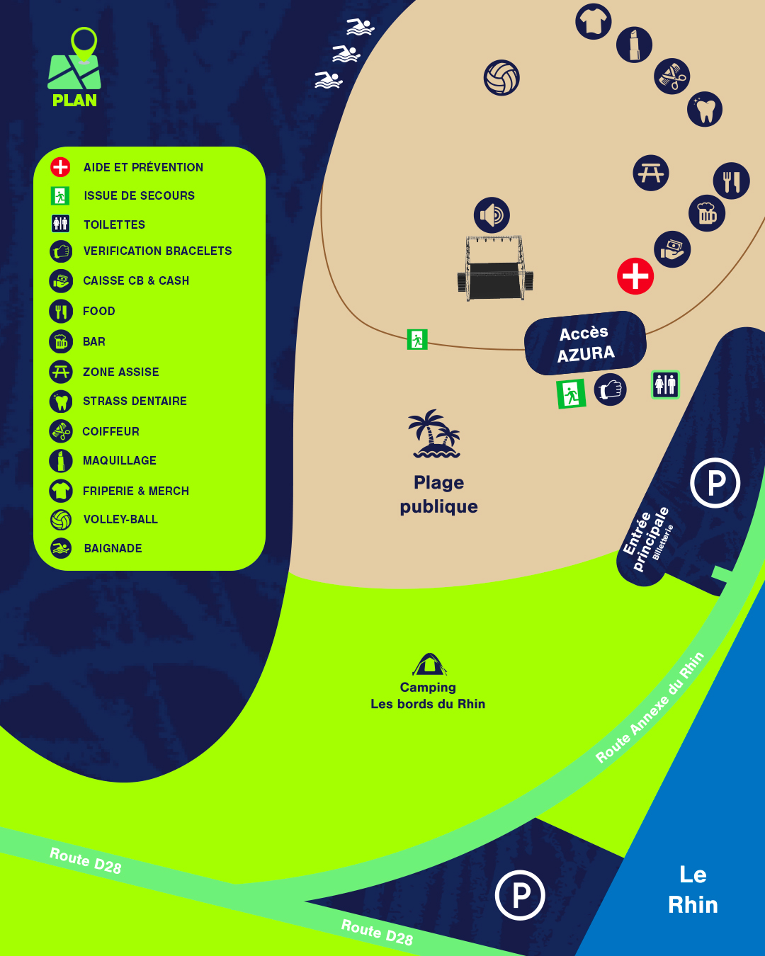 Plan du Festival Azura 2025